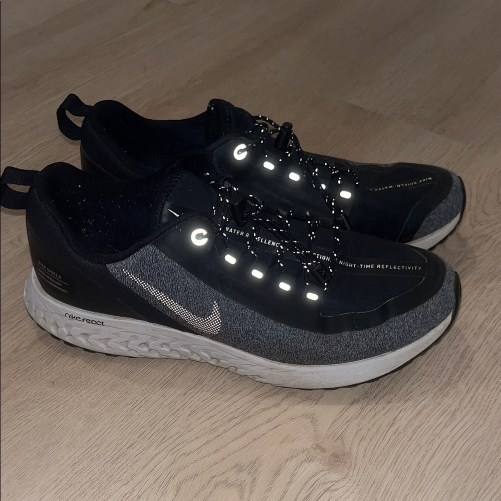 Nike React Black and White Running Shoes